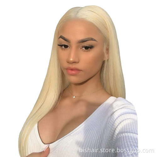 Wholesale Price 613 Front Lace Wig Real Human Hair 13x4 Real Length Blond Real Human Hair Wig 180% Density Brazilian Real Hair